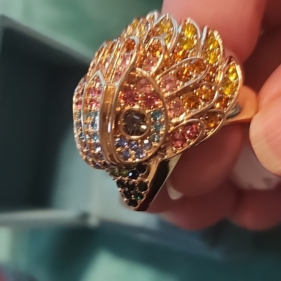 Kurt Geiger Rainbow Crystal Ring - Picture 2 of 5